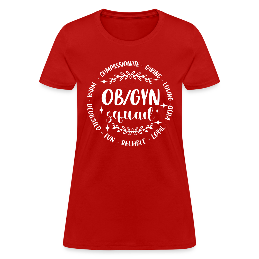 OBGYN Squad : Women's T-Shirt (Gynecology) - red