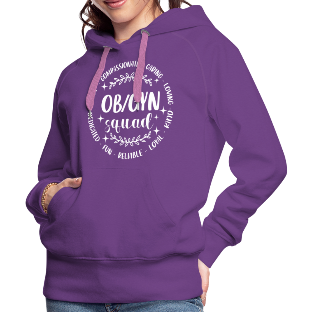 OBGYN Squad : Women’s Premium Hoodie (Gynecology) - purple 