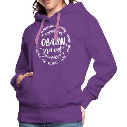 OBGYN Squad : Women’s Premium Hoodie (Gynecology) - purple 