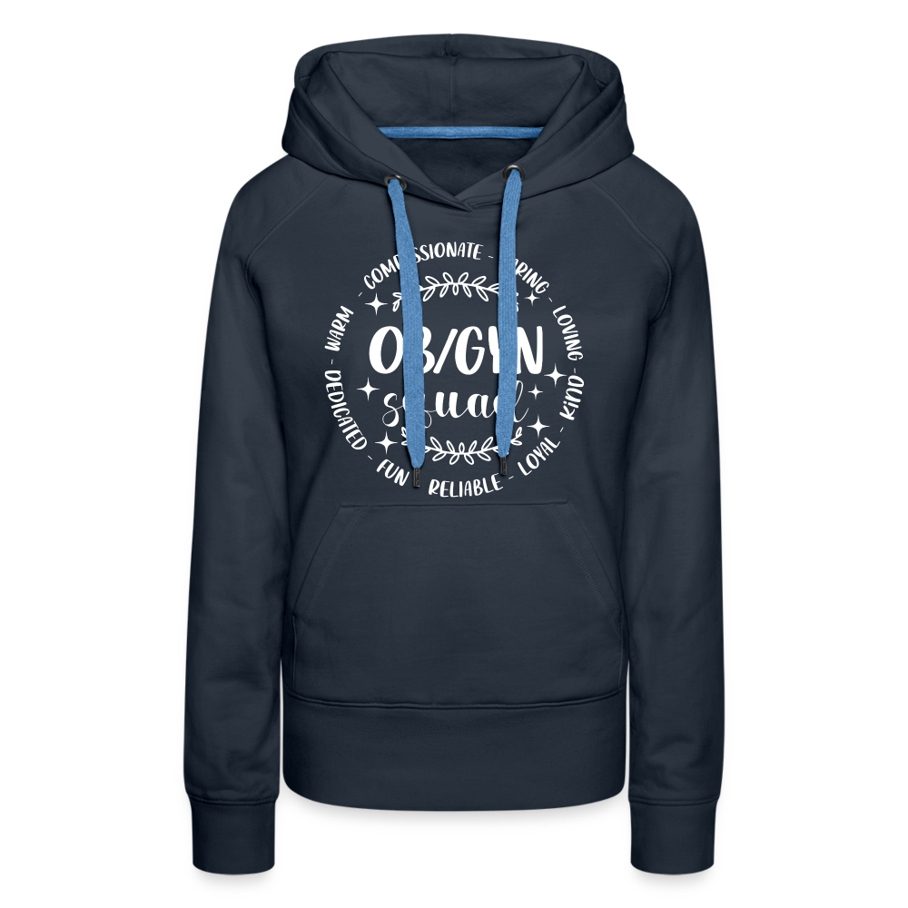 OBGYN Squad : Women’s Premium Hoodie (Gynecology) - navy