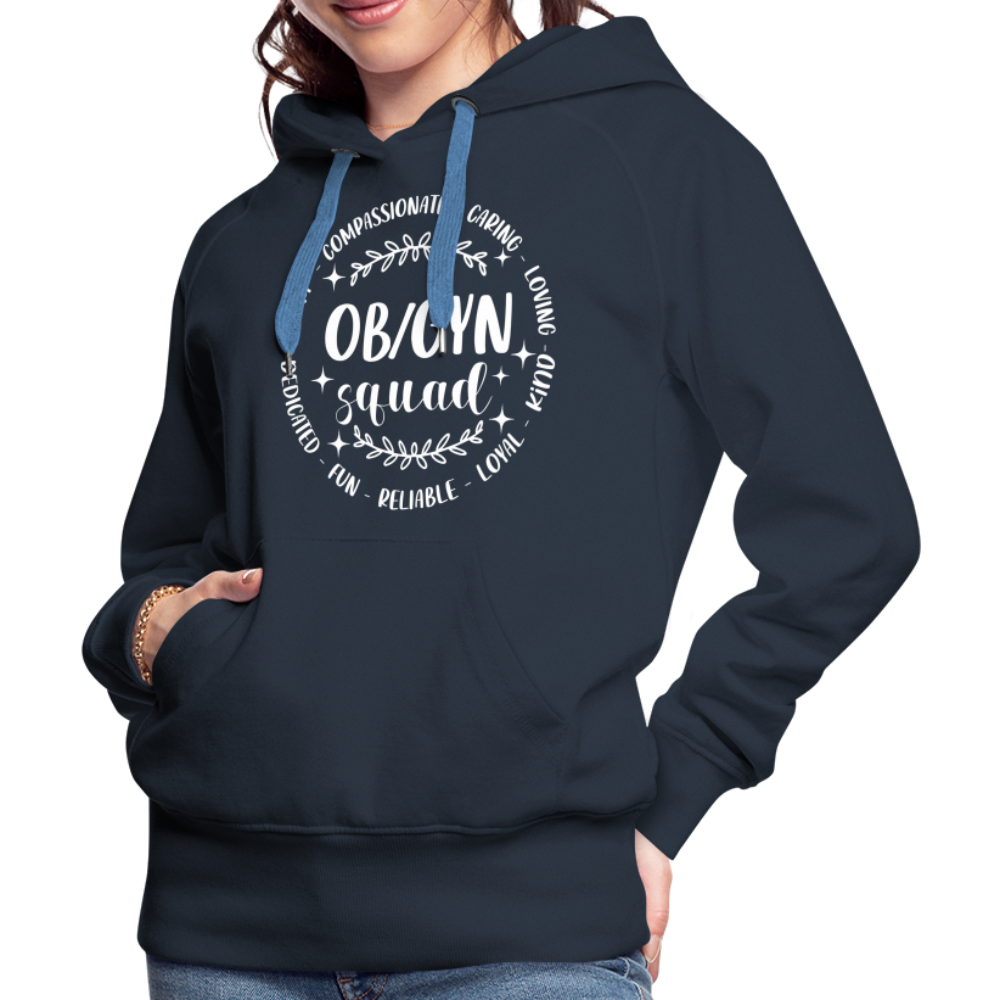 OBGYN Squad : Women’s Premium Hoodie (Gynecology) - navy