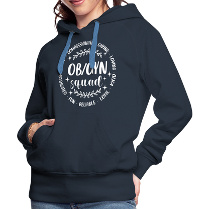 OBGYN Squad : Women’s Premium Hoodie (Gynecology) - navy