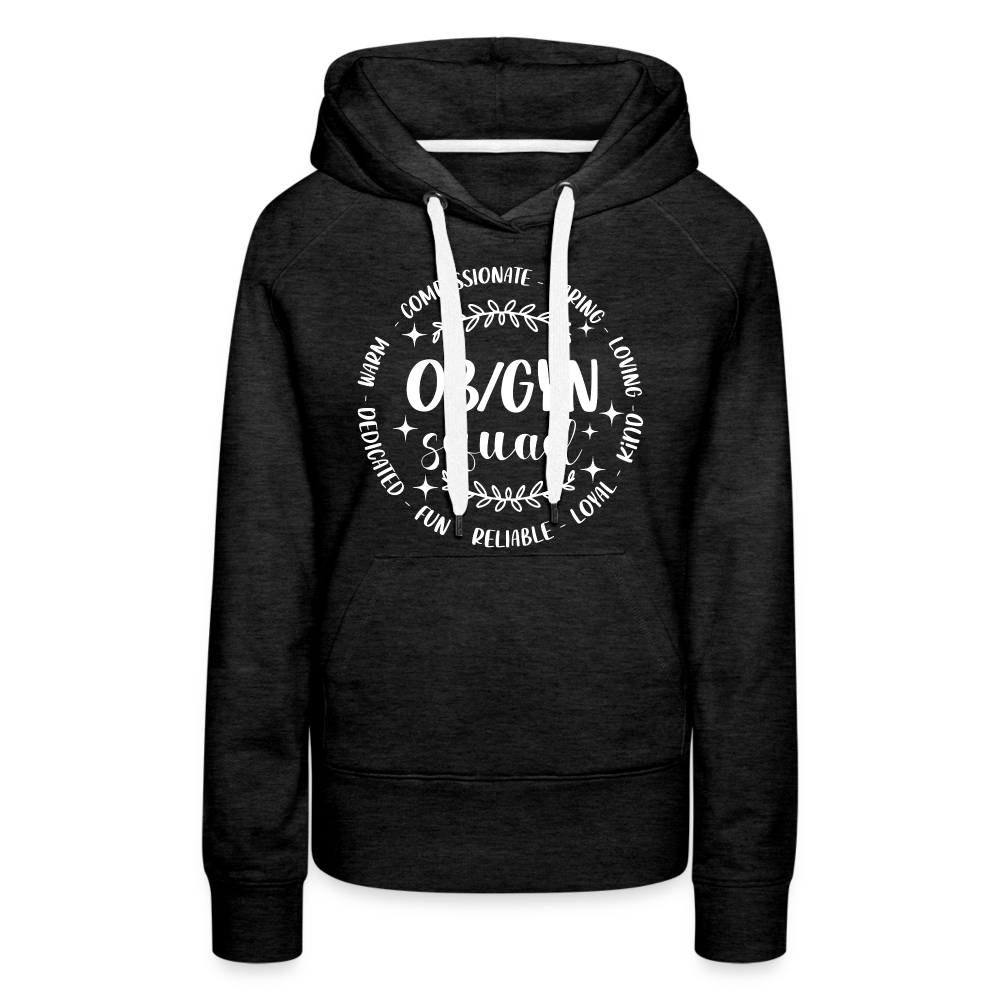 OBGYN Squad : Women’s Premium Hoodie (Gynecology) - charcoal grey