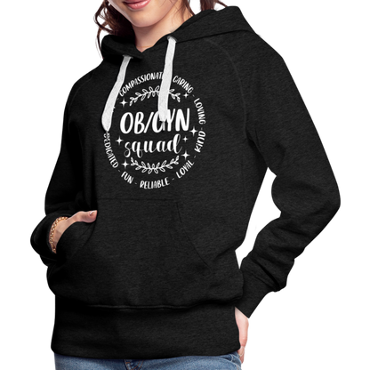 OBGYN Squad : Women’s Premium Hoodie (Gynecology) - charcoal grey