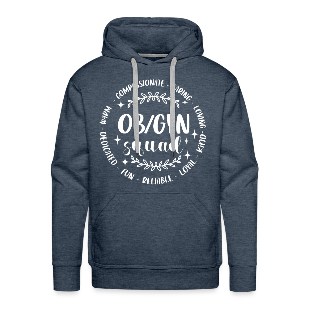 OBGYN Squad : Men’s Premium Hoodie (Gynecology) - heather denim