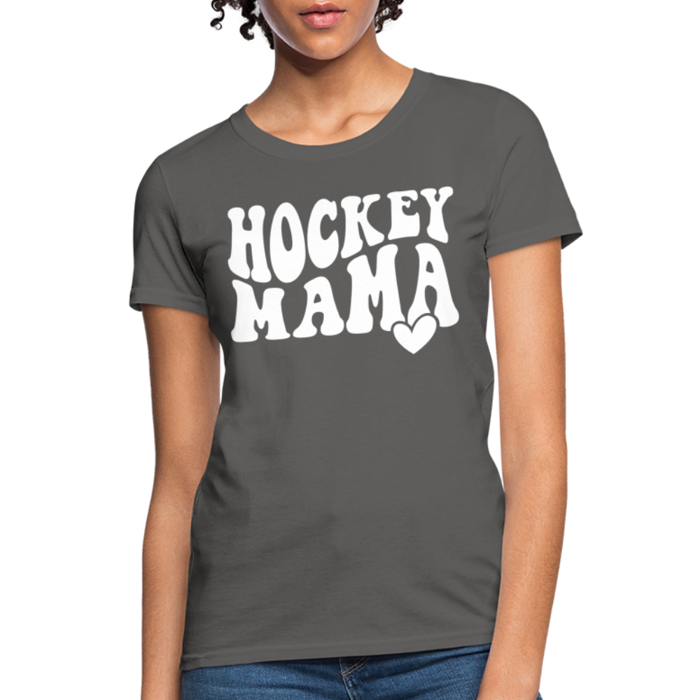 Hockey Mama : Women's T-Shirt - charcoal