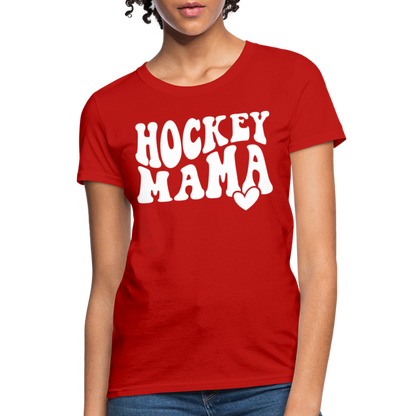 Hockey Mama : Women's T-Shirt - red