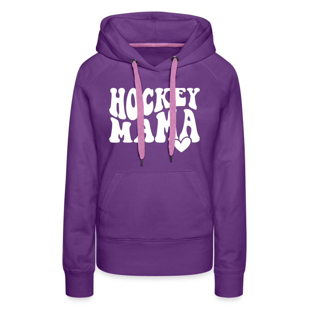 Hockey Mama : Women’s Premium Hoodie - purple 