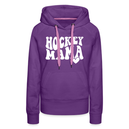 Hockey Mama : Women’s Premium Hoodie - purple 