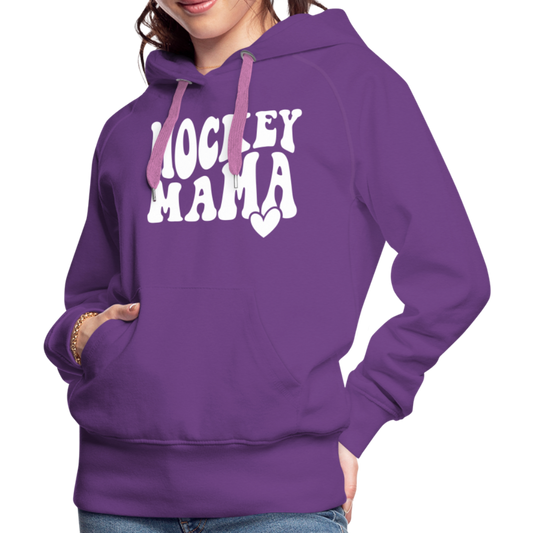 Hockey Mama : Women’s Premium Hoodie - purple 