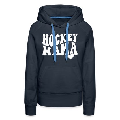 Hockey Mama : Women’s Premium Hoodie - navy