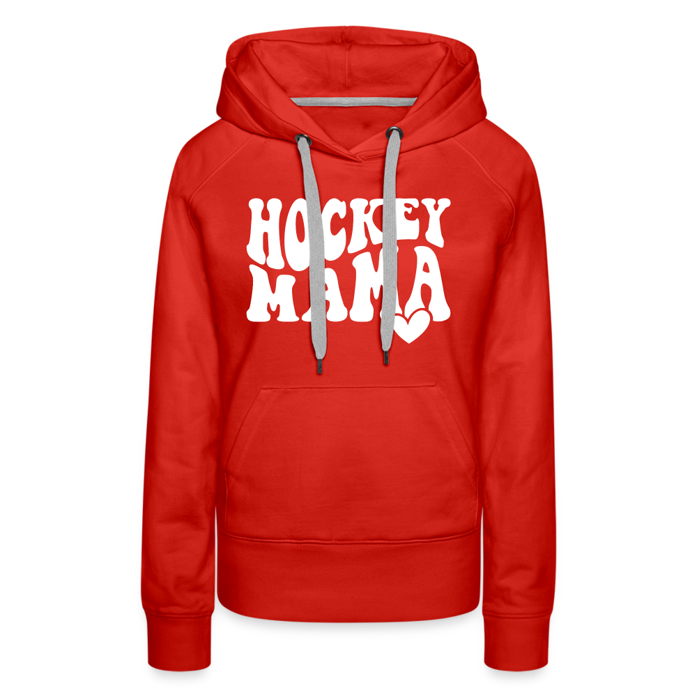 Hockey Mama : Women’s Premium Hoodie - red