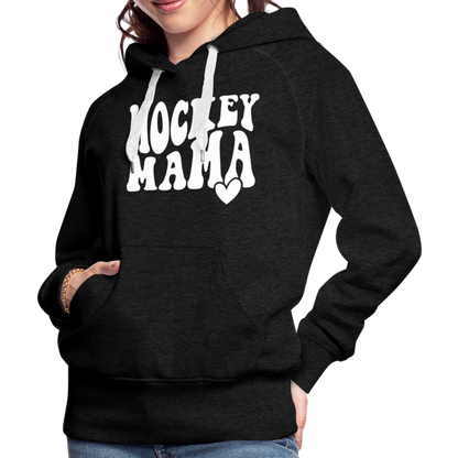 Hockey Mama : Women’s Premium Hoodie - charcoal grey