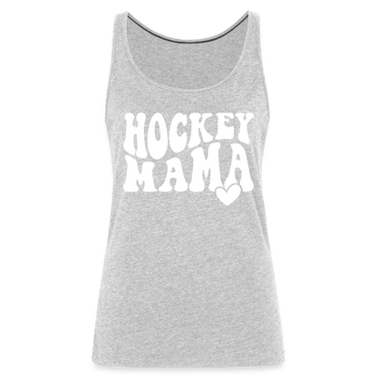 Hockey Mama : Women’s Premium Tank Top - heather gray