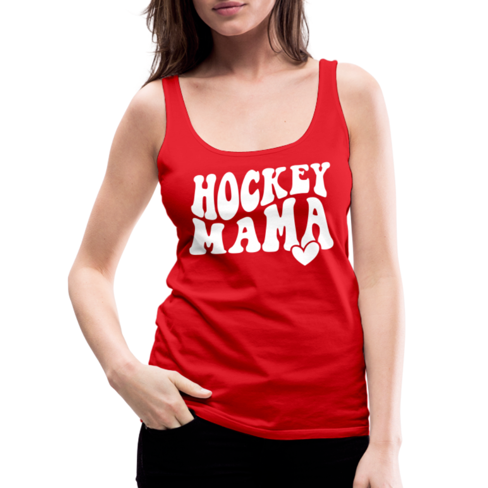 Hockey Mama : Women’s Premium Tank Top - red