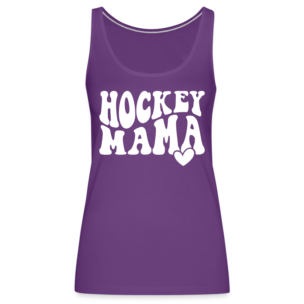 Hockey Mama : Women’s Premium Tank Top - purple