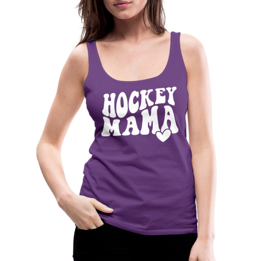 Hockey Mama : Women’s Premium Tank Top - purple