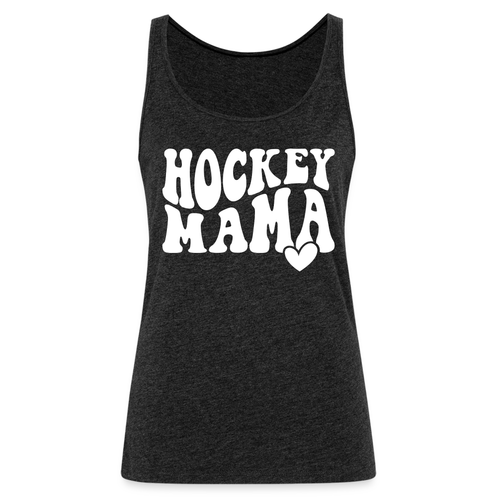 Hockey Mama : Women’s Premium Tank Top - charcoal grey