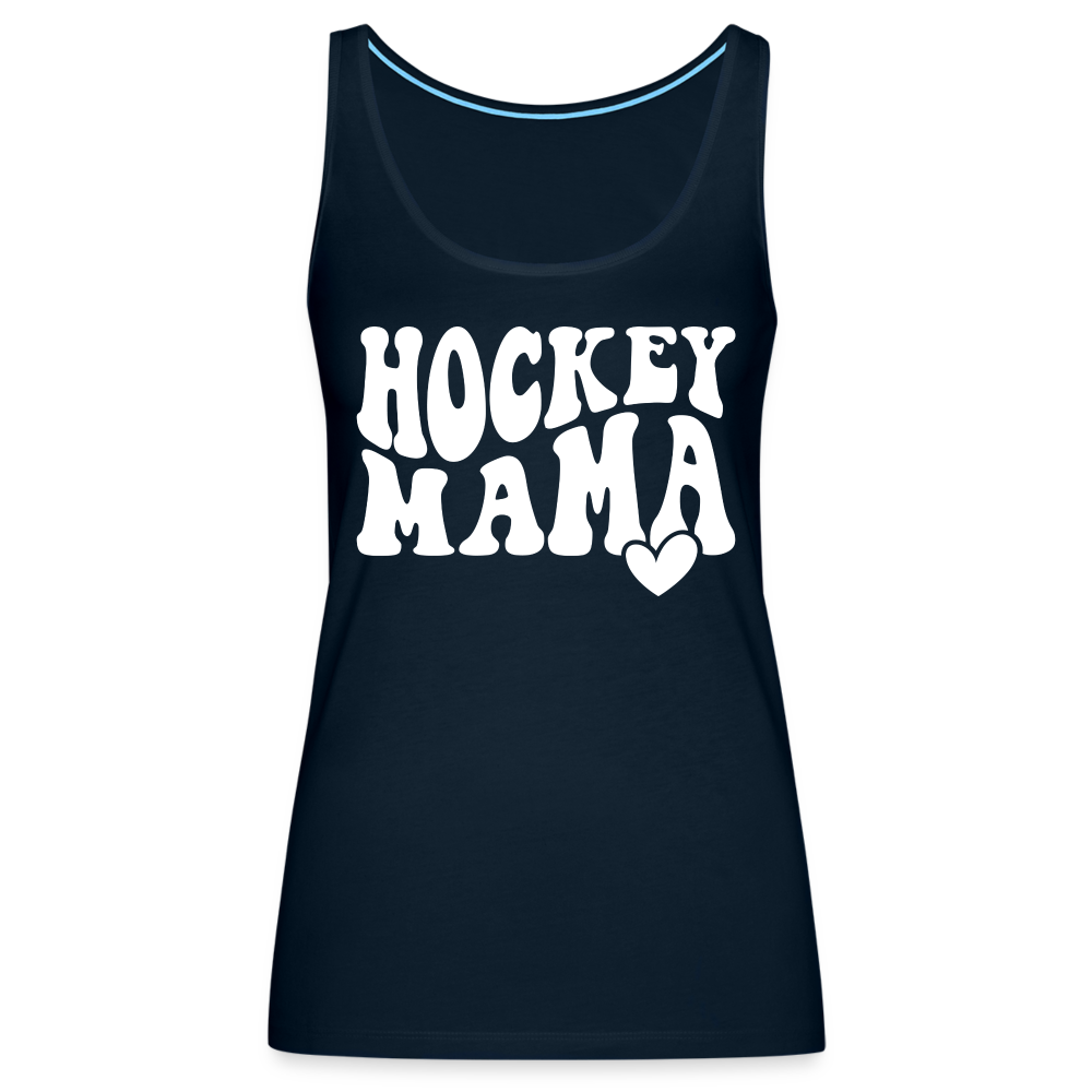 Hockey Mama : Women’s Premium Tank Top - deep navy