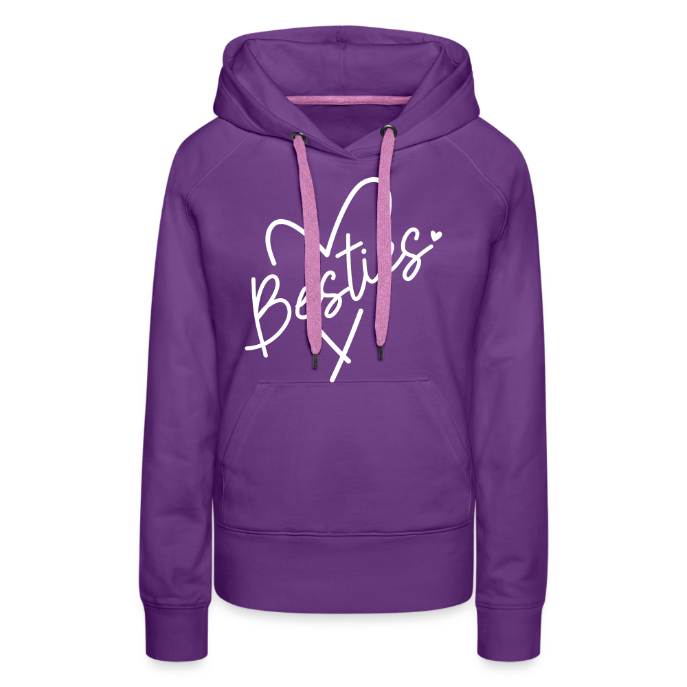 Besties : Women’s Premium Hoodie - purple 