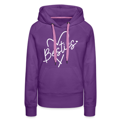 Besties : Women’s Premium Hoodie - purple 