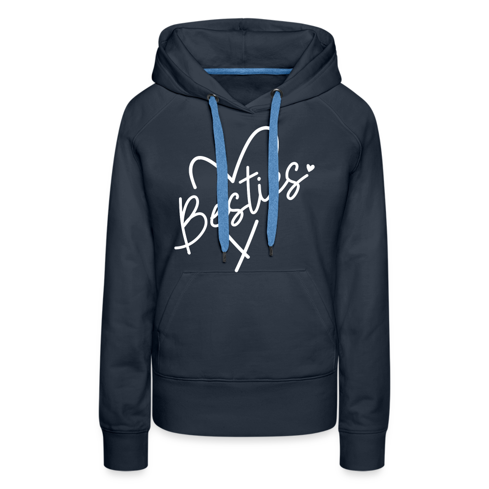 Besties : Women’s Premium Hoodie - navy