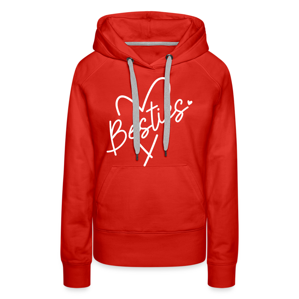 Besties : Women’s Premium Hoodie - red