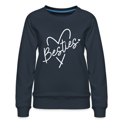 Besties : Women’s Premium Sweatshirt - navy