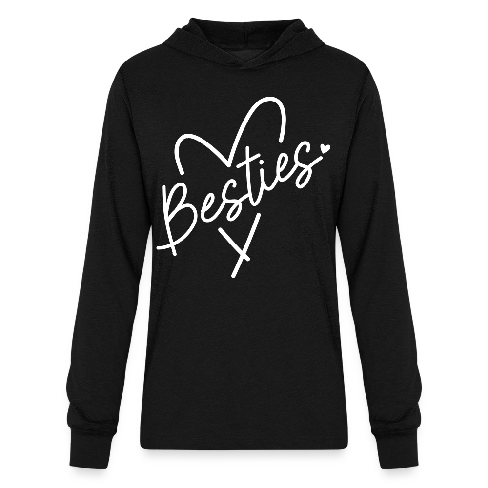 Besties : Long Sleeve Hoodie Shirt - black