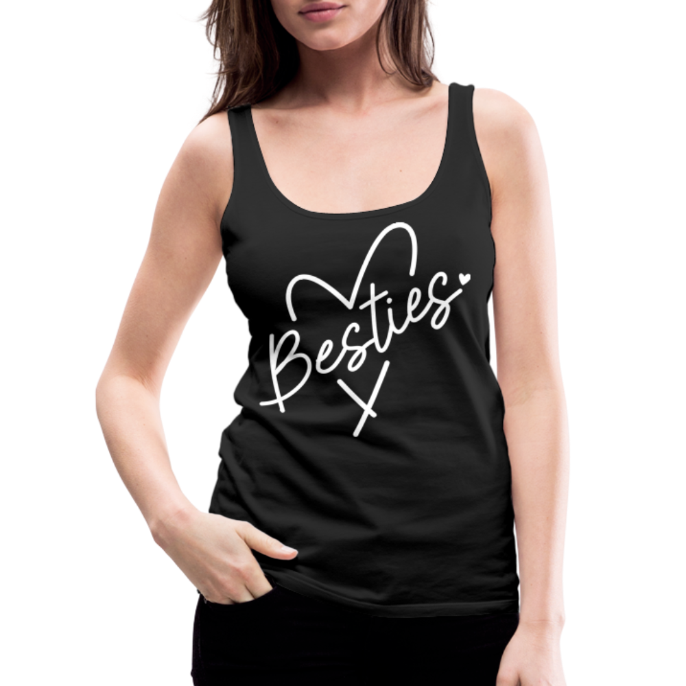 Besties : Women’s Premium Tank Top - black