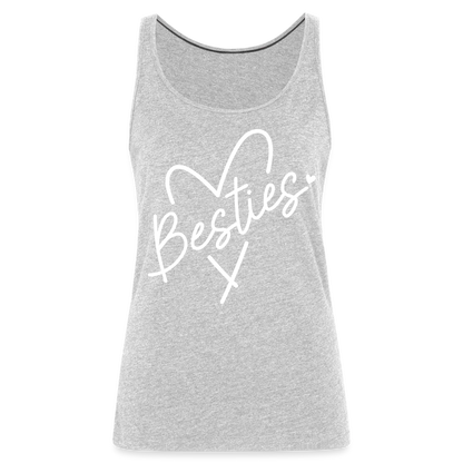 Besties : Women’s Premium Tank Top - heather gray