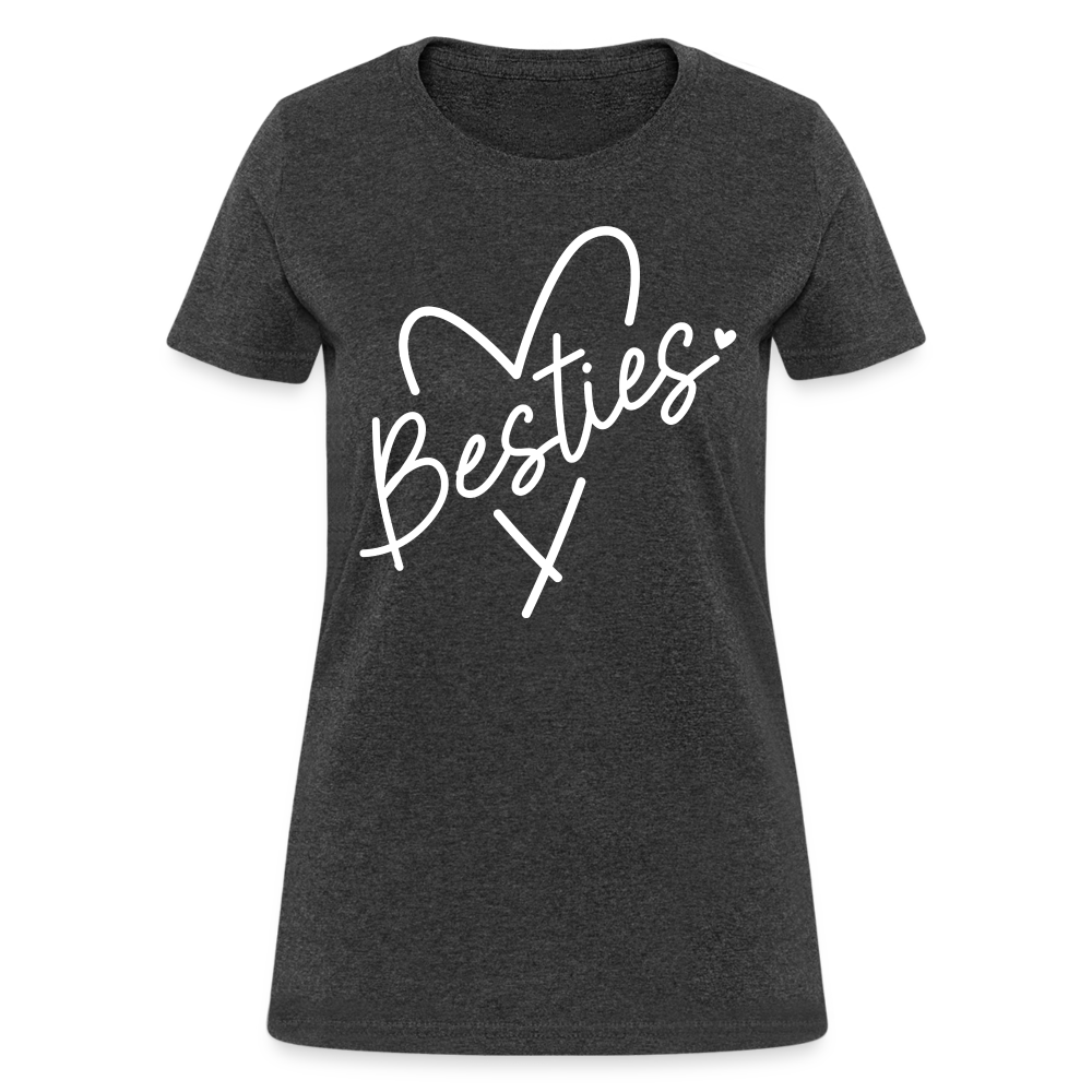 Besties : Women's T-Shirt - heather black