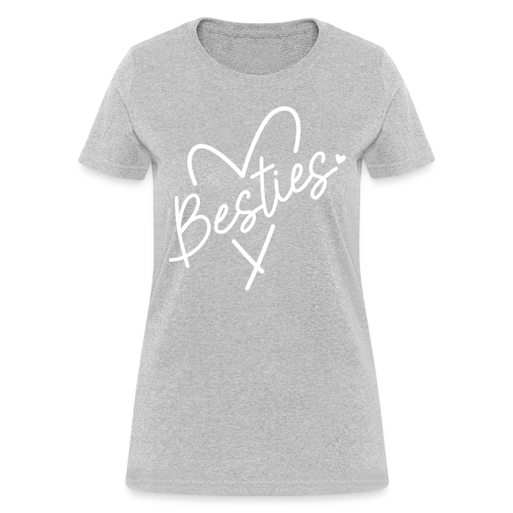 Besties : Women's T-Shirt - heather gray