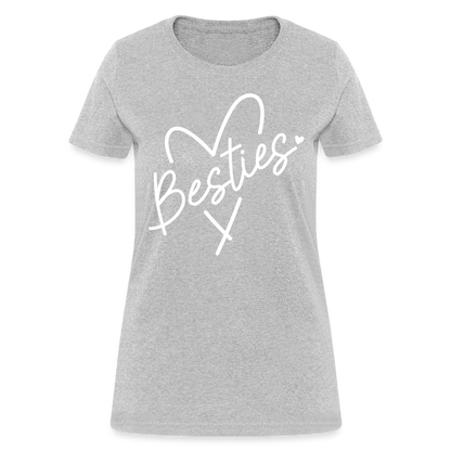 Besties : Women's T-Shirt - heather gray