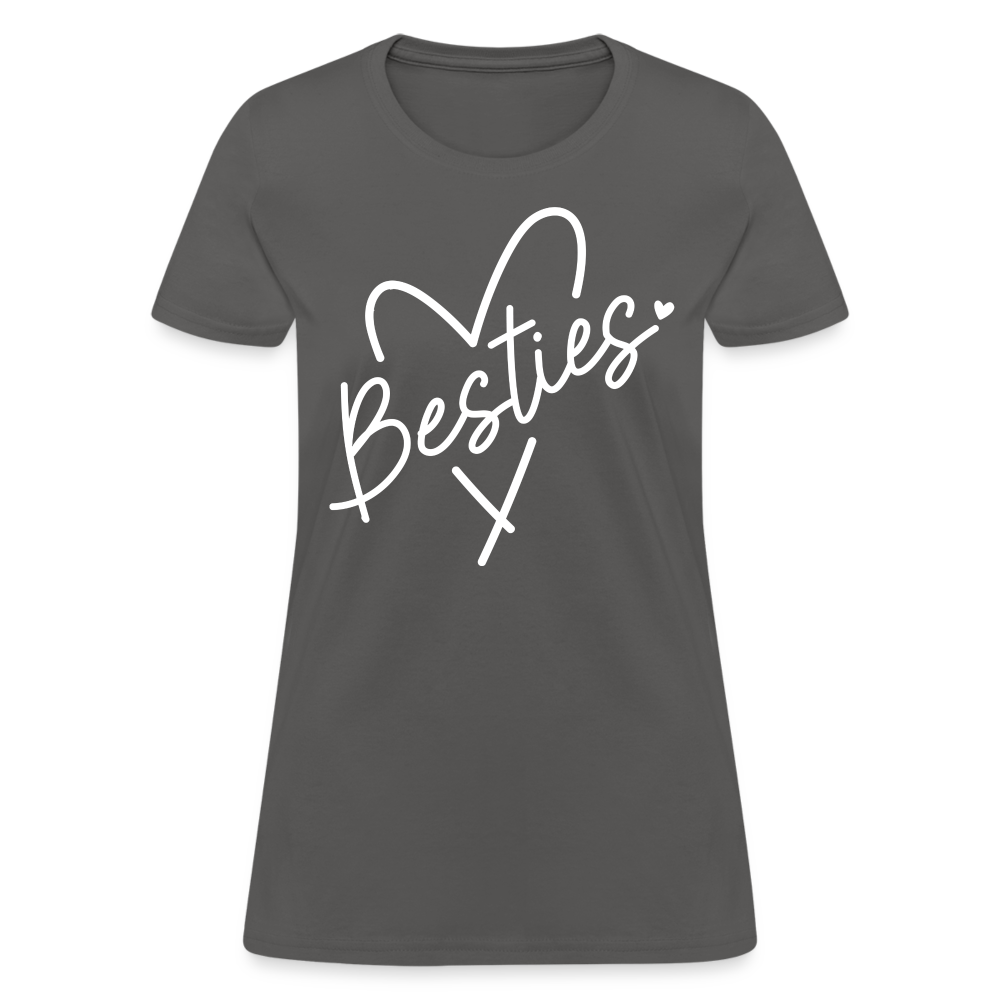 Besties : Women's T-Shirt - charcoal