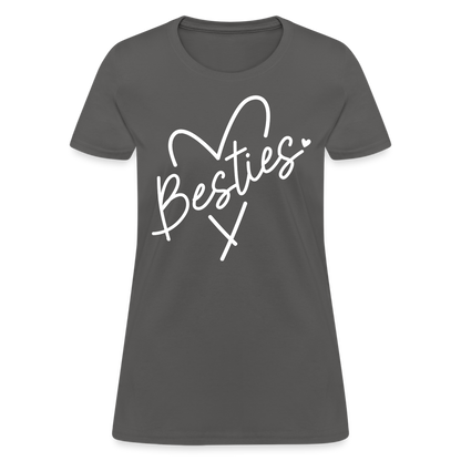 Besties : Women's T-Shirt - charcoal