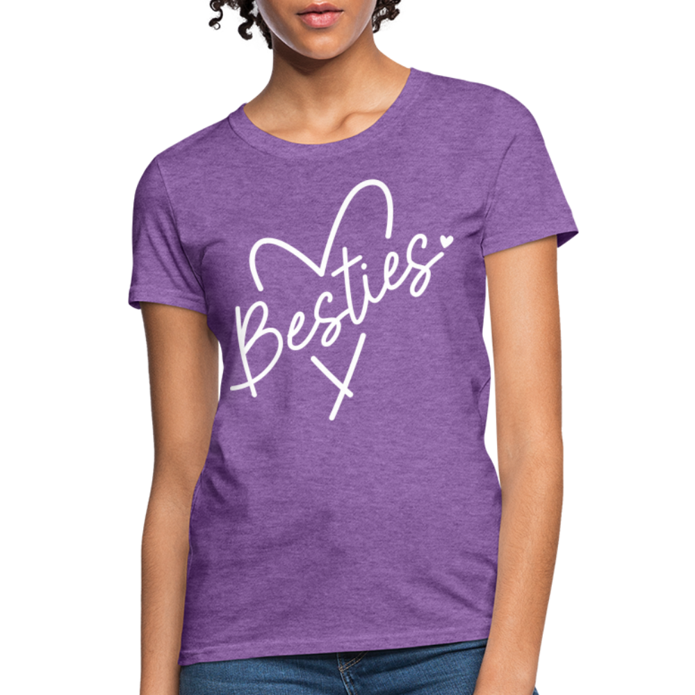 Besties : Women's T-Shirt - purple heather