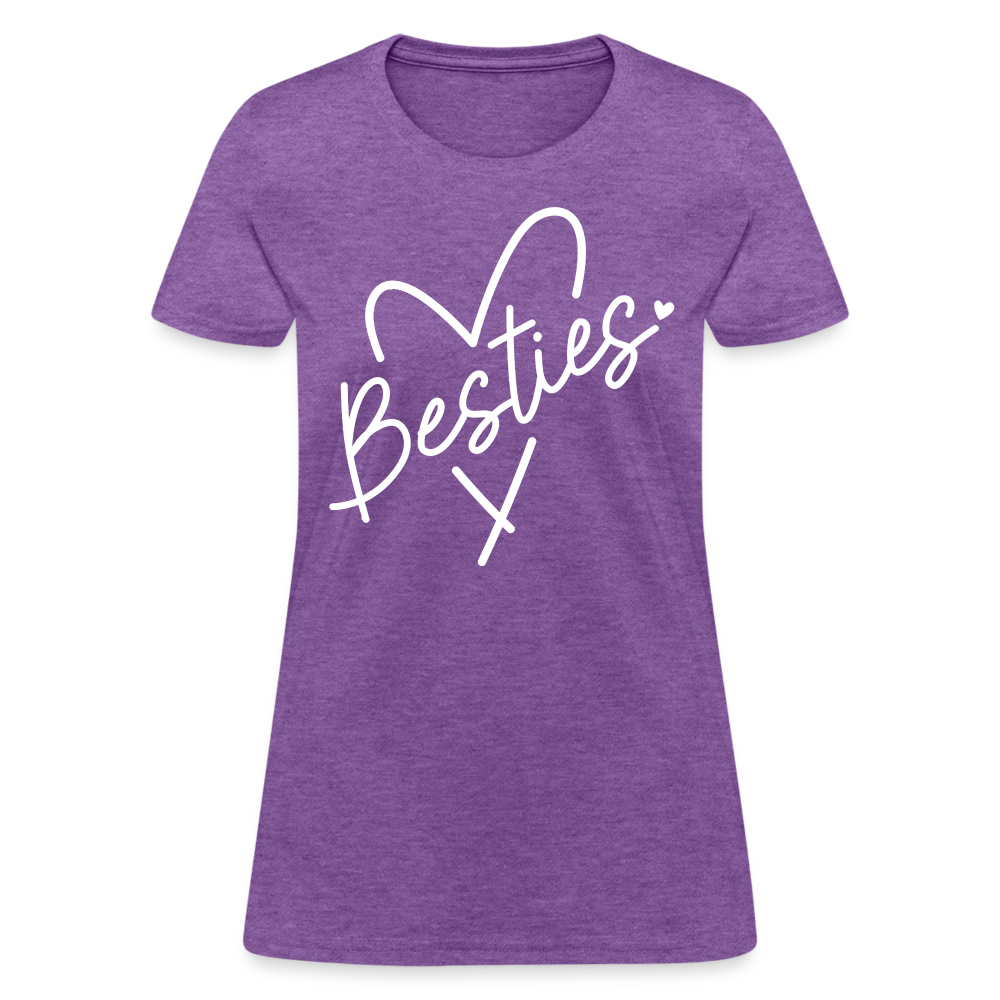 Besties : Women's T-Shirt - purple heather