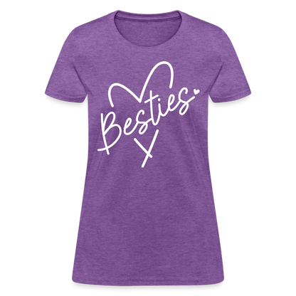 Besties : Women's T-Shirt - purple heather