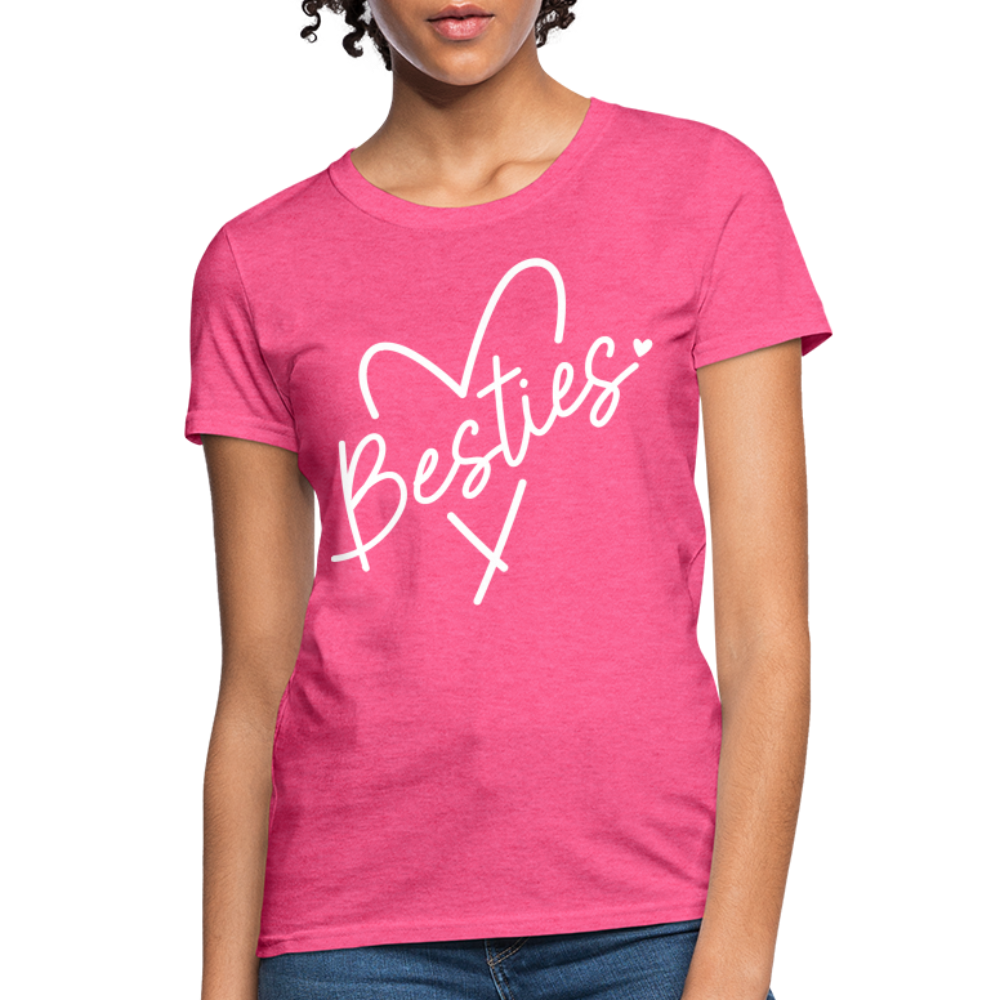 Besties : Women's T-Shirt - heather pink