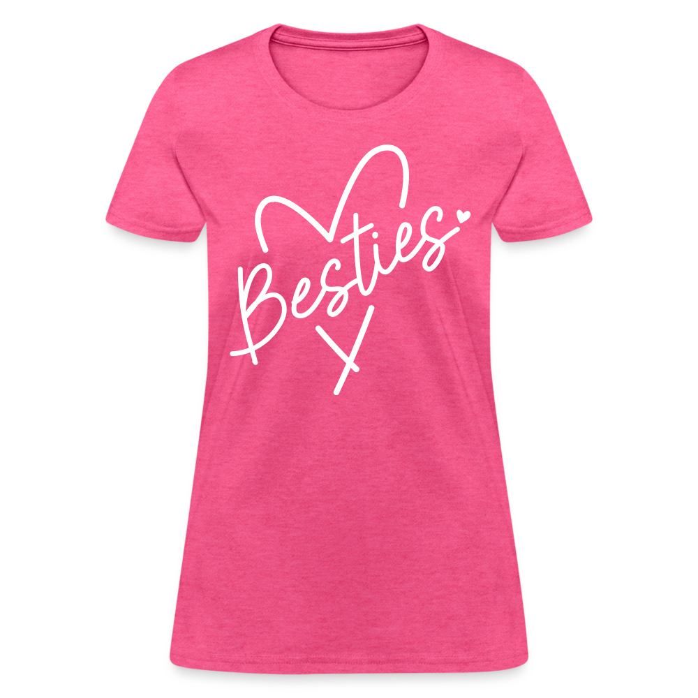 Besties : Women's T-Shirt - heather pink