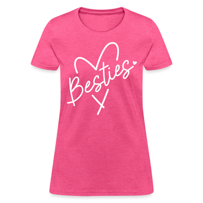 Besties : Women's T-Shirt - heather pink