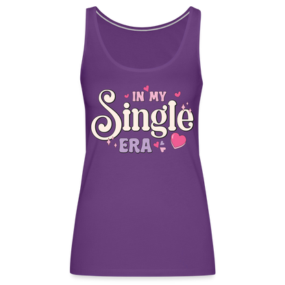 In My Single Era : Women’s Premium Tank Top - purple