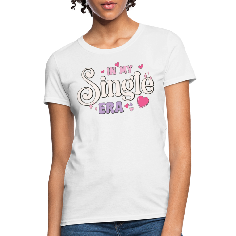 In My Single Era : Women's T-Shirt - white
