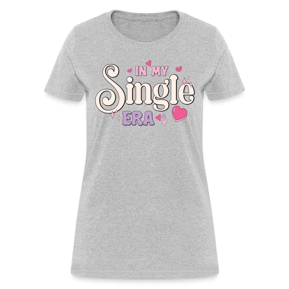In My Single Era : Women's T-Shirt - heather gray