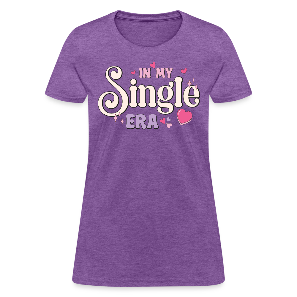 In My Single Era : Women's T-Shirt - purple heather