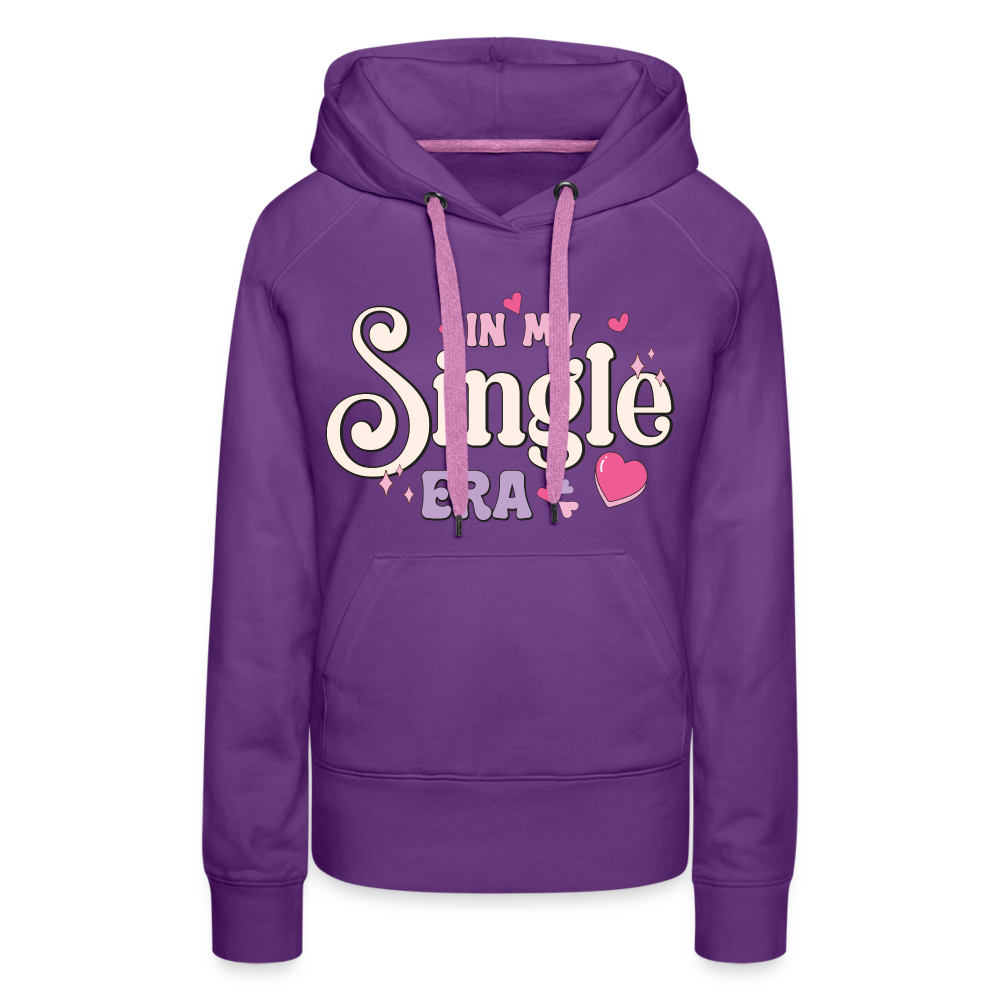 In My Single Era : Women’s Premium Hoodie - purple 