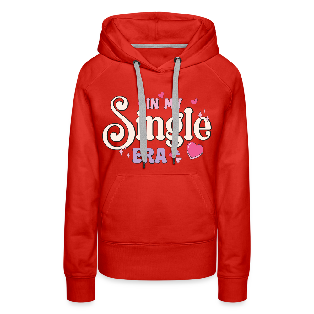 In My Single Era : Women’s Premium Hoodie - red