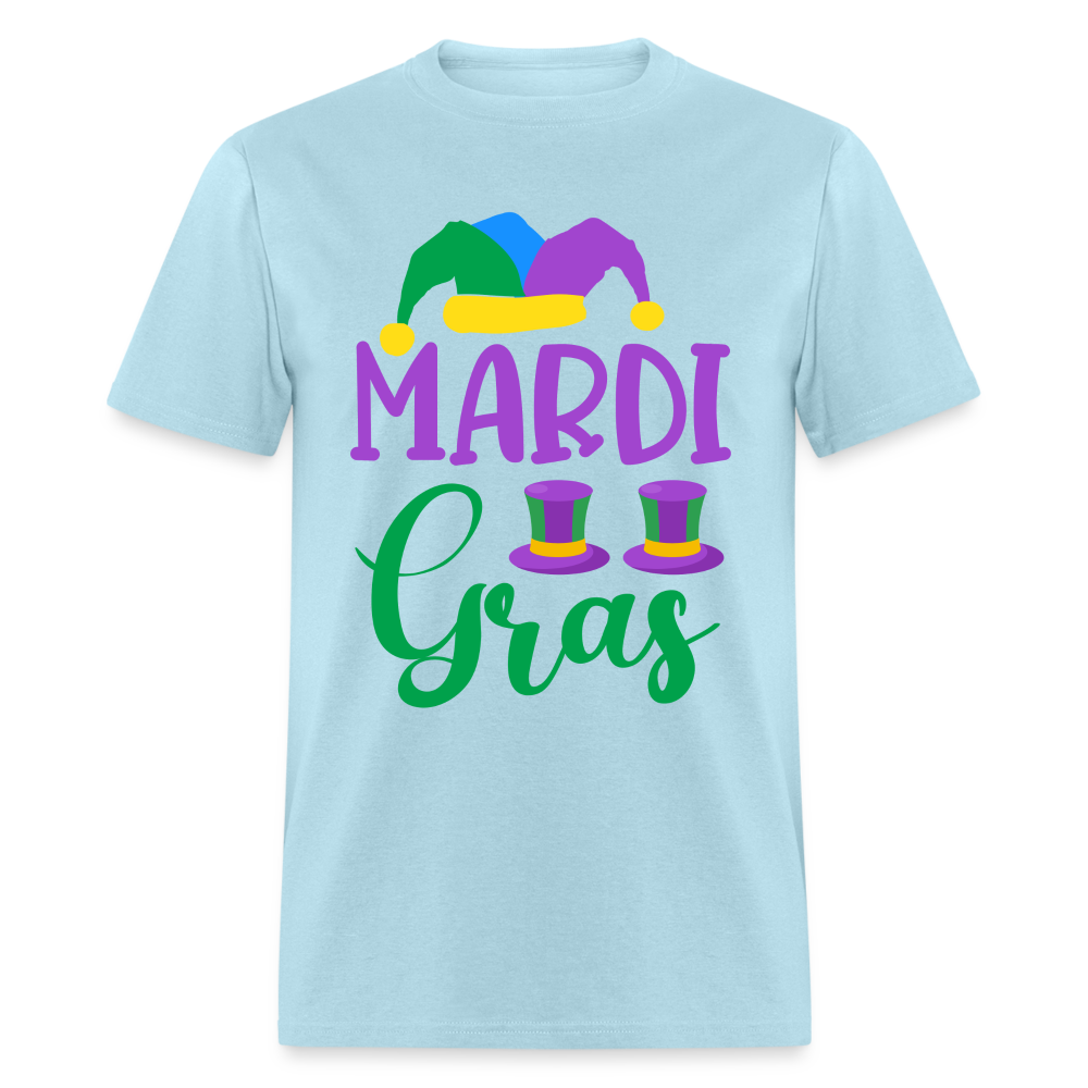 Mardi Gras T-Shirt - powder blue