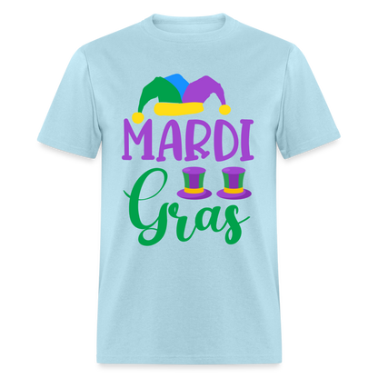 Mardi Gras T-Shirt - powder blue